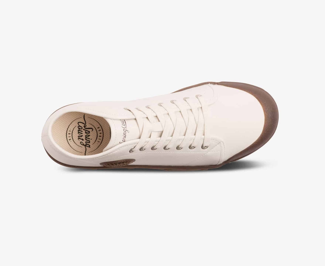 Spring Court B2 SHEEPSKIN Men's Trainers Beige | South Africa-75SERAGQM